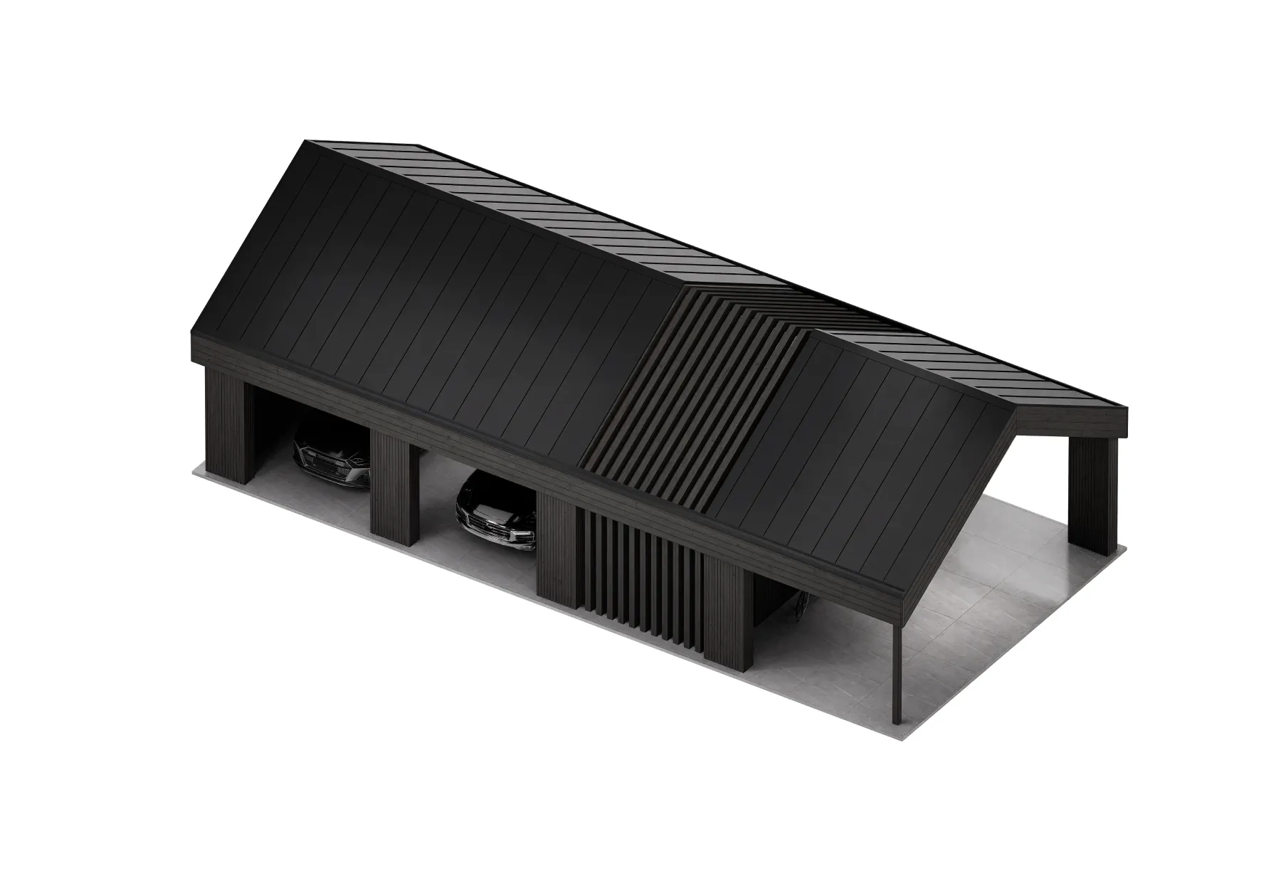 Carport top view